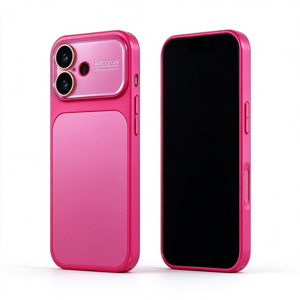 Two ZeekClub Milo Pink iPhone cases, back and front view