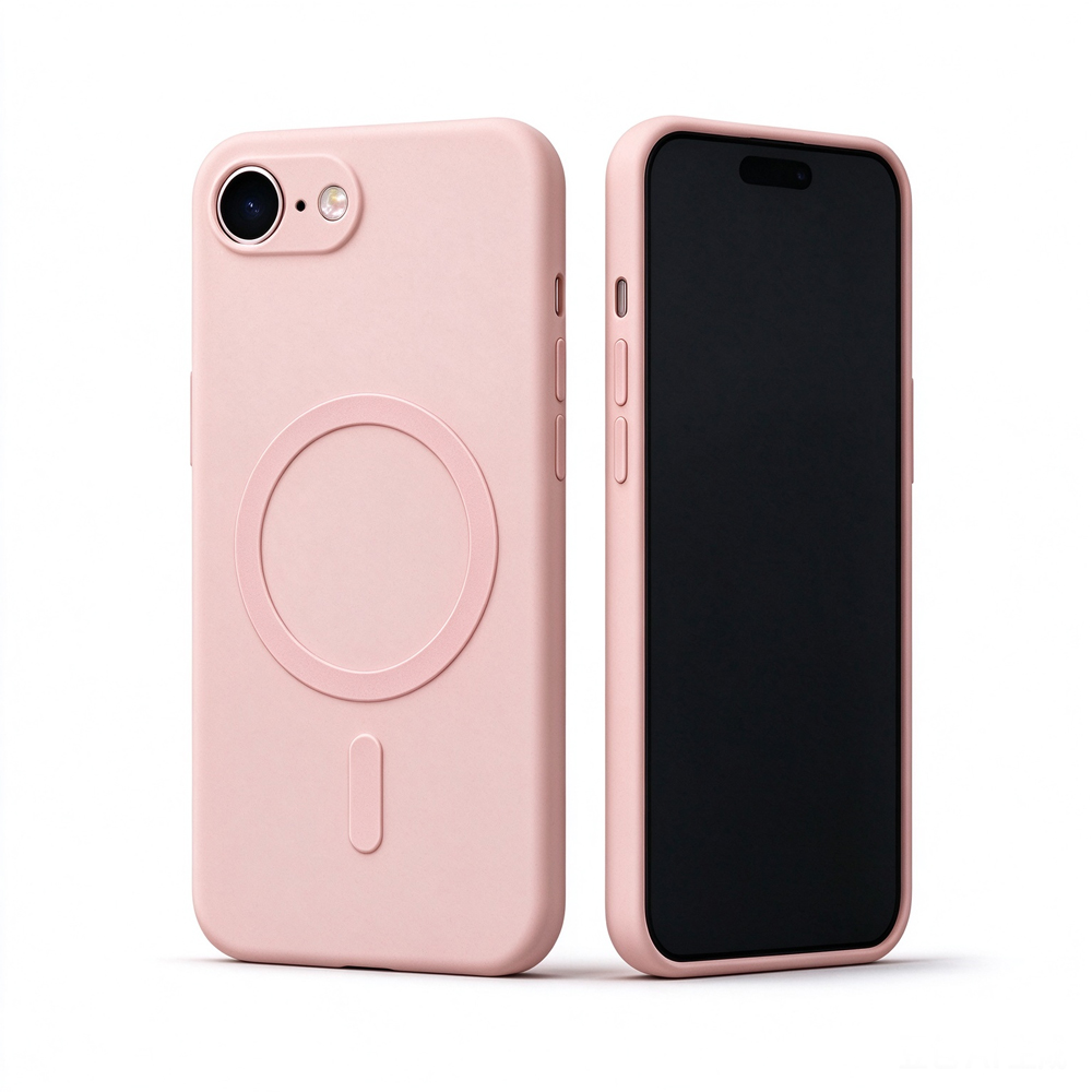 Two ZeekClub Petal magnetic iPhone cases, back and front view
