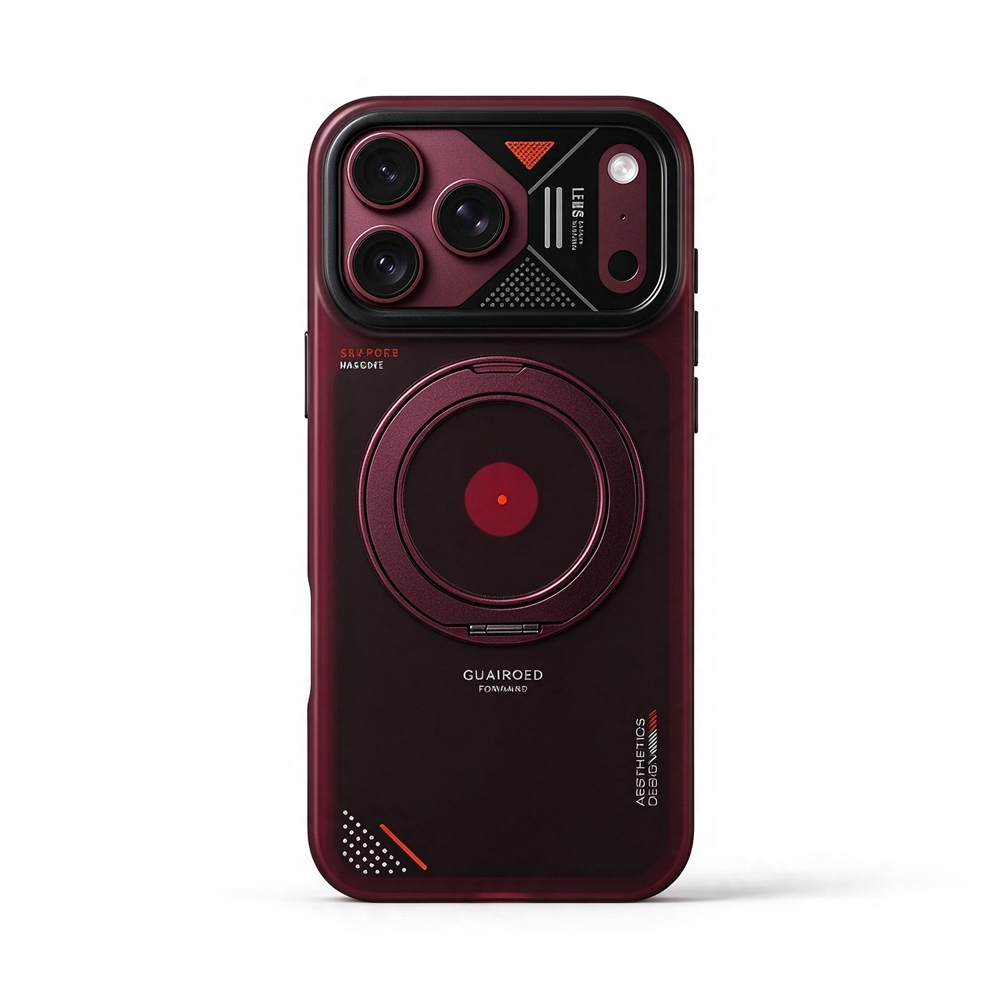 ZeekClub Forge Carbon armored magnetic iPhone case held in hand