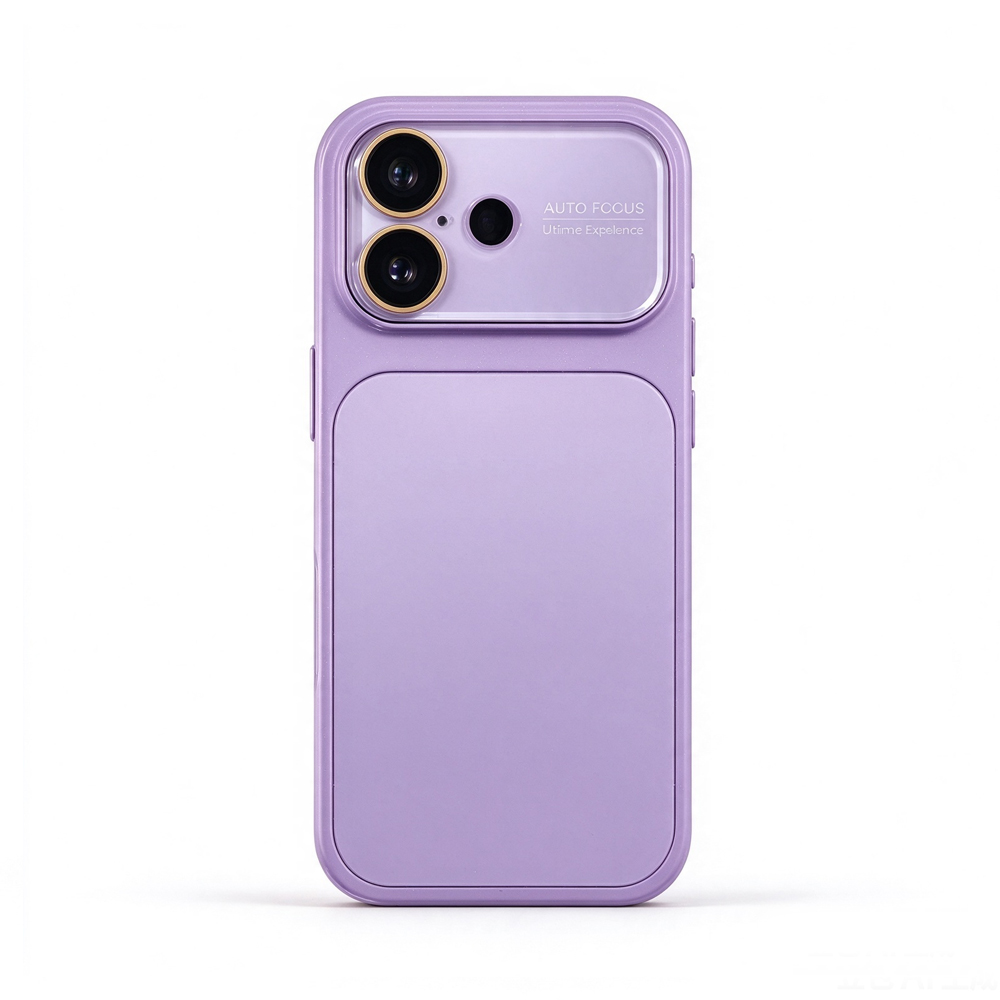 ZeekClub Milo Lilac iPhone case in light purple with transparent raised camera cover, back view